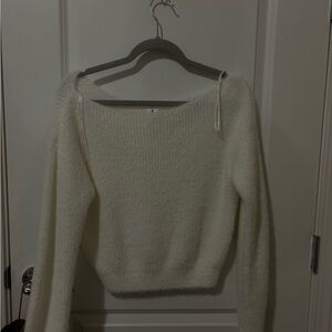 Abound Off-the-Shoulder Cream Sweater